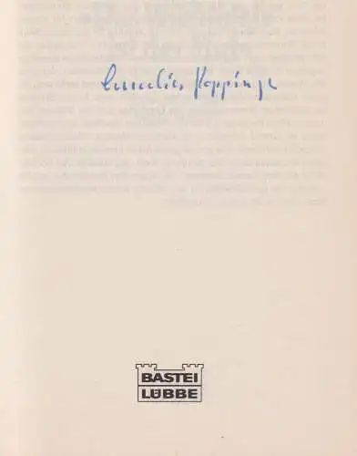 Buch: Das Wichtigste ist der Mut, Poppinga, Anneliese, 1997, Bastei Lübbe, sig!