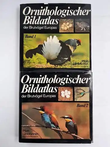 Buch: Ornithologischer Bildatlas der Brutvögel Europas, Manfred Pforr, 2 Bände
