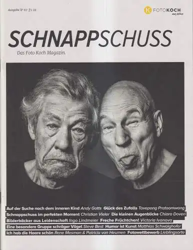 Zeitschrift: SCHNAPPSCHUSS 67 / f/1 22, Das Foto Koch Magazin. Fotografie