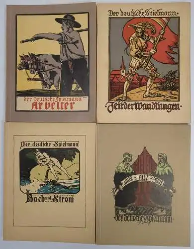 4 Hefte Der deutsche Spielmann: Arbeiter; Zeit der Wandlungen; Bach und Strom ..