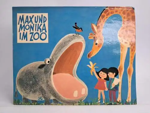 Pop-up Buch: Max und Monika im Zoo, 1970, Wilhelm Frick Verlag, Kinderbuch
