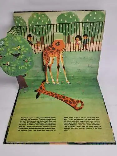 Pop-up Buch: Max und Monika im Zoo, 1970, Wilhelm Frick Verlag, Kinderbuch