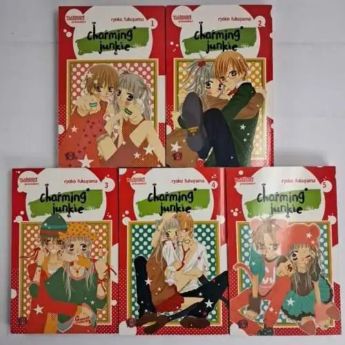 Manga: Charming Junkie 1-5, Ryoko Fukuyama, Carlsen Manga, gebraucht, sehr gut