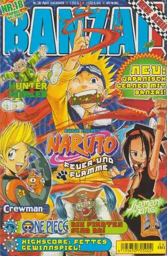 Manga: BANZAI! Nr. 18 April 04/2003, Carlsen Comics, gebraucht, gut