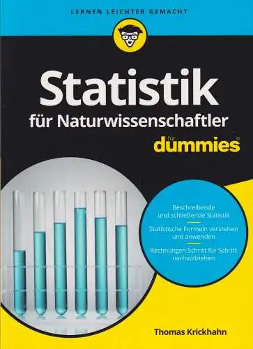 Buch: Statistik für Naturwissenschaftler für Dummies, Krickhahn, Thomas, 2017