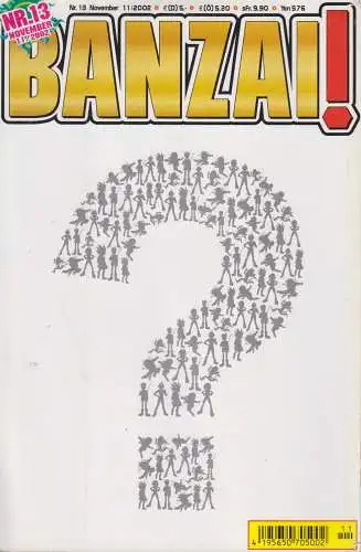 Manga: BANZAI! Nr. 13 November 11/2002, Carlsen Comics, gebraucht, gut