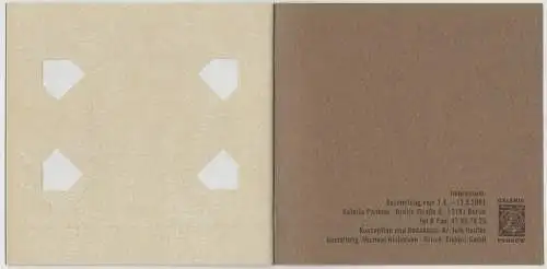 Heft: Onkel Karl, Ein Fotoalbum von Reinhard Kühl, 2001, Galerie Pankow