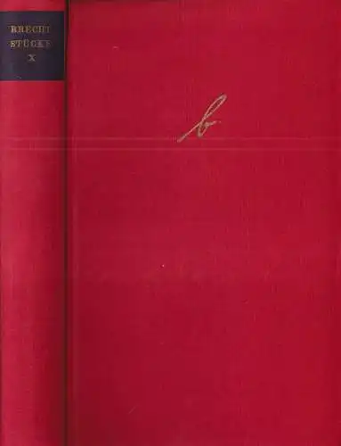 Buch: Stücke. Band X. Brecht Stücke, 1968, Aufbau-Verlag, gebraucht, sehr gut