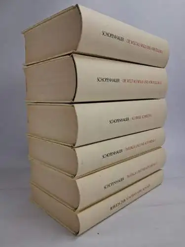 Buch: Arthur Schopenhauer - Werke in fünf Bänden, 1988, Haffmans Verlag, 6 Bände