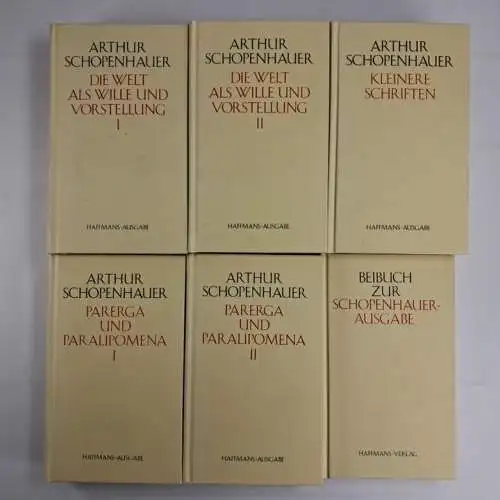 Buch: Arthur Schopenhauer - Werke in fünf Bänden, 1988, Haffmans Verlag, 6 Bände