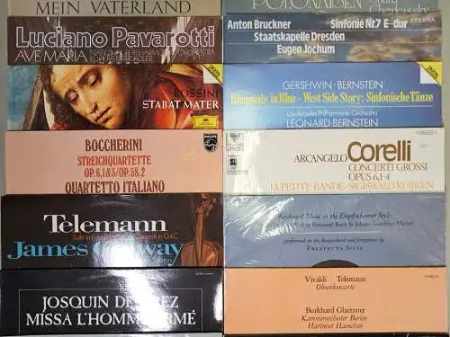 20 verschiedene Klassik Schallplatten 12" LP, Vinyl, Bizet, Respighi, Dvorak ...