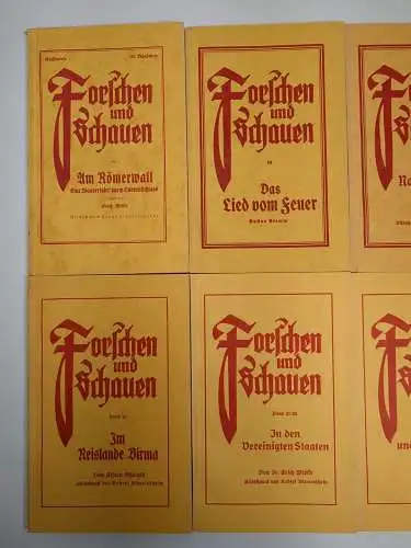 8 Hefte Forschen und Schauen, Nr. 10, 14, 17, 19, 20, 21/22, 23, 25, Pestalozzi