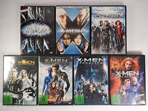7 DVDs X-Men: Widerstand, Zukunft, Entscheidung, Apocalypse, Dark Phoenix ...