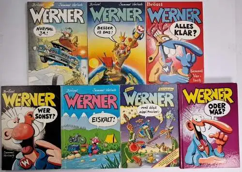 7 Bücher Brösel: Werner - Normal ja, Besser iss das, Alles klar?, Wer sonst? ...
