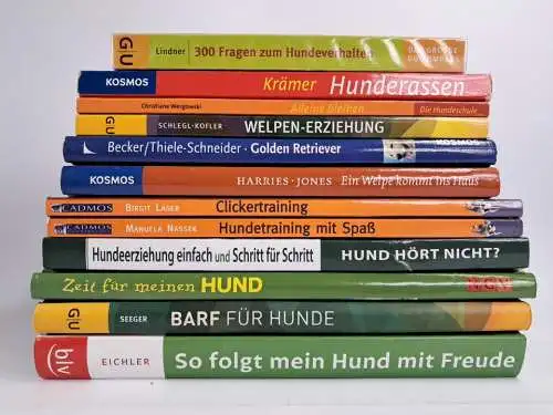 12 Bücher Hunde: Barf für Hunde; 300 Fragen zum Hundeverhalten; Hunderassen ...