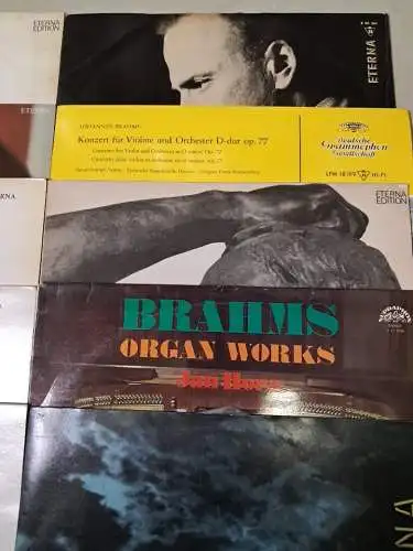 10 Schallplatten 12" LP Johannes Brahms, Vinyl, Klassik, Klavier, Orchester