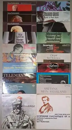 20 verschiedene Klassik Schallplatten 12" LP, Vinyl, Mussorgksy, Bartok, Menuhin