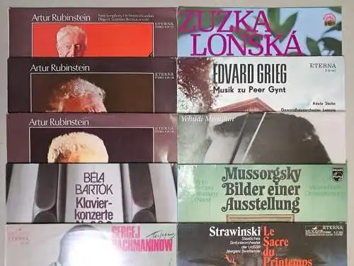 20 verschiedene Klassik Schallplatten 12" LP, Vinyl, Mussorgksy, Bartok, Menuhin