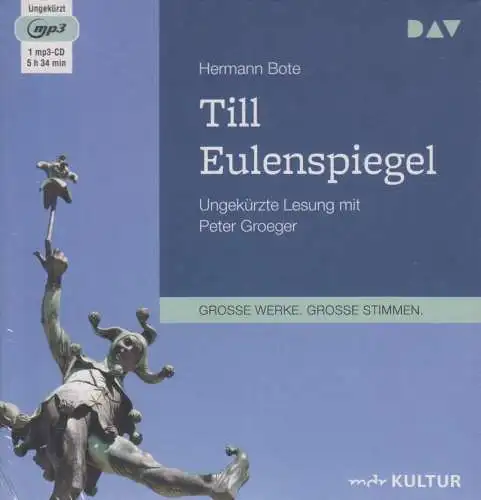 CD: Hermann Bote - Till Eulenspiegel. 2010, Peter Groeger, DAV, 1 mp3-CD