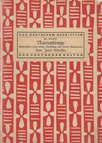 Buch: Narrenkönige, Geschichten. Winkler, Josef, Julius Beltz, gebraucht, gut
