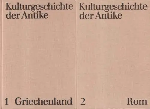 Buch: Kulturgeschichte der Antike, 2 Bände. Müller / Herrmann, 1977, Akademie