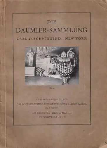 Buch: Die Daumier-Sammlung Carl O. Schniewind, Boerner / Gutekunst & Klipstein