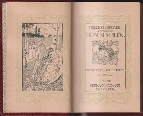 Buch: Liebesfrühling, Friedrich Rückert, Verlag Hermann Seemann Nachf.