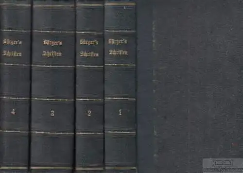 Buch: Gedichte, Bürger, Gottfried August. 4 Bände, 1817, Karl Reinhard