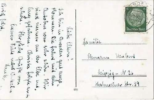 AK Dresden Zwinger. Totalansicht. ca. 1941, Postkarte. Ca. 1941, gebraucht, gut