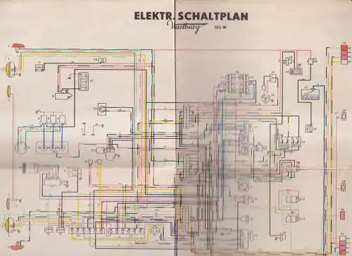 Buch: Betriebsanleitung Wartburg 1000 - 353, Automobilwerk Eisenach, 1966