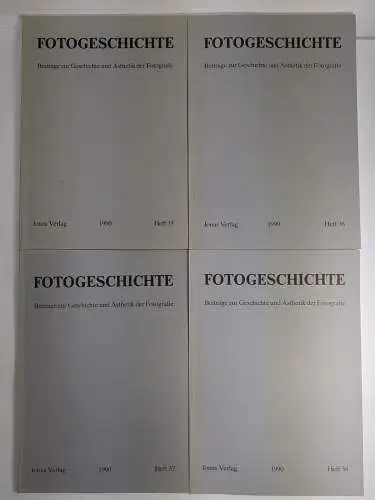 4 Hefte Fotogeschichte Heft 35-38 / 1990, Jahrgang 10, Jonas Verlag, Beiträge...