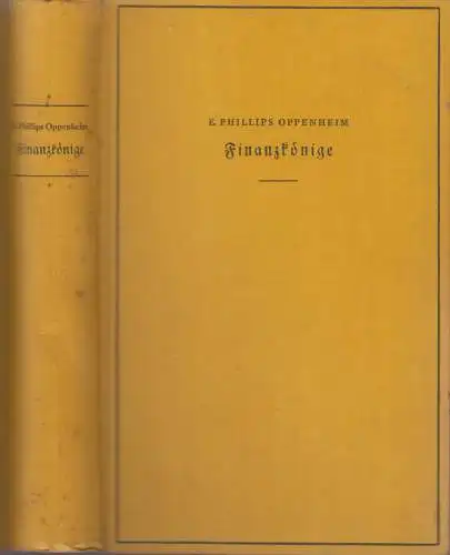 Buch: Finanzkönige, Phillips Oppenheim, 1931, Payne, Leipzig, Kriminalroman, gut