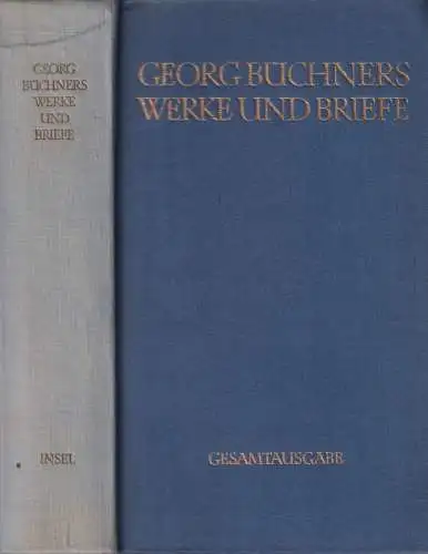 Buch: Werke und Briefe, Büchner, Georg. 1968, Insel Verlag, Gesamtausgabe
