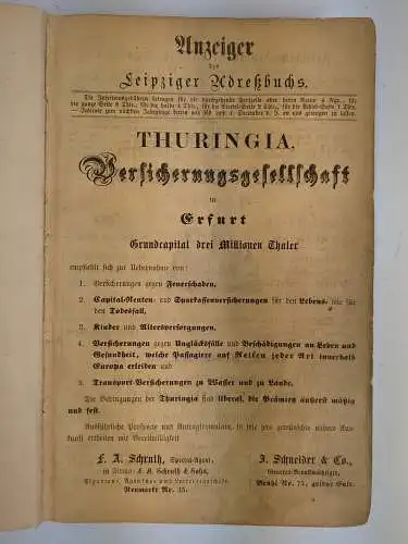 Buch: Leipziger Adreß-Buch für 1863, Alexander Edelmann Verlag, gebraucht, gut