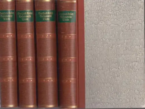 Buch: Gesammelte Werke in vier Bänden, Keller, Gottfried, Insel, Leipzig, gut