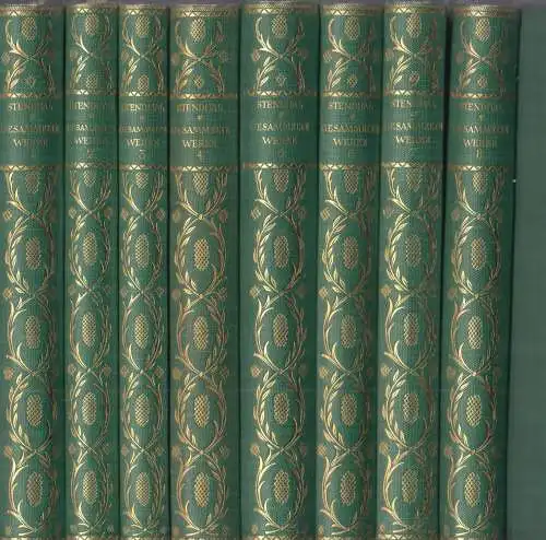 Buch: Gesammelte Werke, Stendhal, Friedrich von, 8 Bände, Insel-Verlag, Leipzig