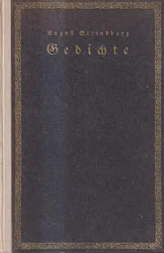 Buch: Gedichte, Erste Auswahl, Strindberg, August. 1921, Georg Müller Verlag