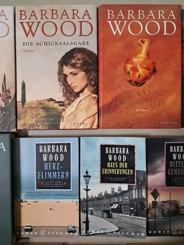 20 Bücher Barbara Wood: Herzflimmern, Sturmjahre, Traumzeit, Nachtzug ...