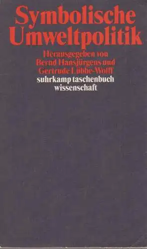 Buch: Symbolische Umweltpolitik, Hansjürgens, Bernd, 2000, Suhrkamp, gebraucht
