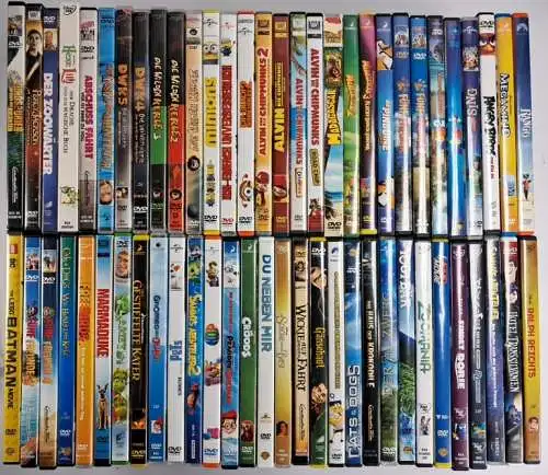 60 DVDs Sammlung / Konvolut Kinderfilme Disney: Die Wilden Kerle, Dorie, Alvin..