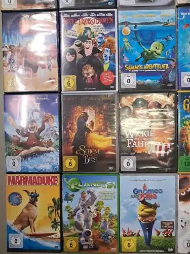 60 DVDs Sammlung / Konvolut Kinderfilme Disney: Die Wilden Kerle, Dorie, Alvin..