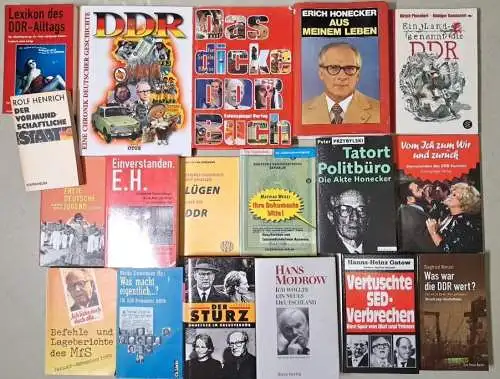 18 Bücher DDR-Geschichte, MfS, Lexikon, Honecker, SED, Politikverbrechen, Alltag