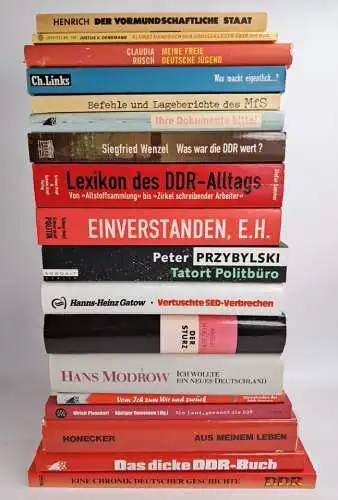 18 Bücher DDR-Geschichte, MfS, Lexikon, Honecker, SED, Politikverbrechen, Alltag