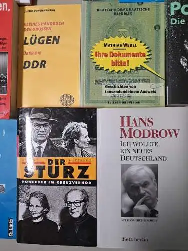 18 Bücher DDR-Geschichte, MfS, Lexikon, Honecker, SED, Politikverbrechen, Alltag