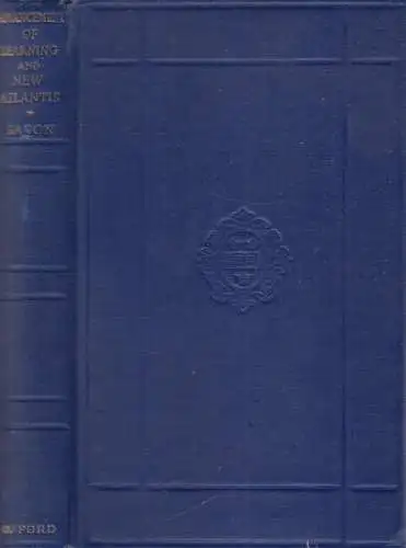 Buch: The Advancement of Learning and New Atlantis, Bacon, Francis
