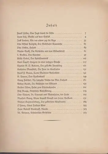 Buch: Das große Abenteuerbuch, Heller, 1929, Ullstein, Berlin, Begegnungen, gut