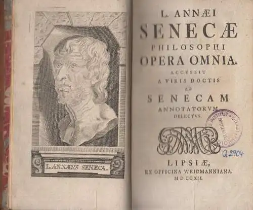 Buch: L. Annaei Senecae Opera, Tom. I, Seneca, 1790, Ex Officina Weidmanniana