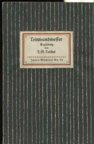 Insel-Bücherei 36, Leinwandmesser, Tolstoi, Leo N. 1948, Insel-Verlag 48345