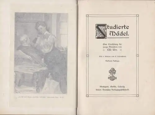 Buch: Studierte Mädel, Erzählung, Else Ury, Union Deutsche Verlagsgesellschaft