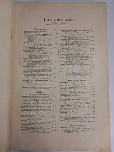 Buch: Andrees Allgemeiner Handatlas, A. Scobel (Hrsg.) 1904, Velhagen & Klasing